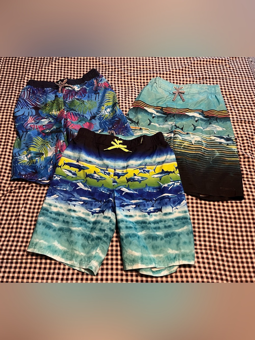 3 boys swim shirts size 18/20